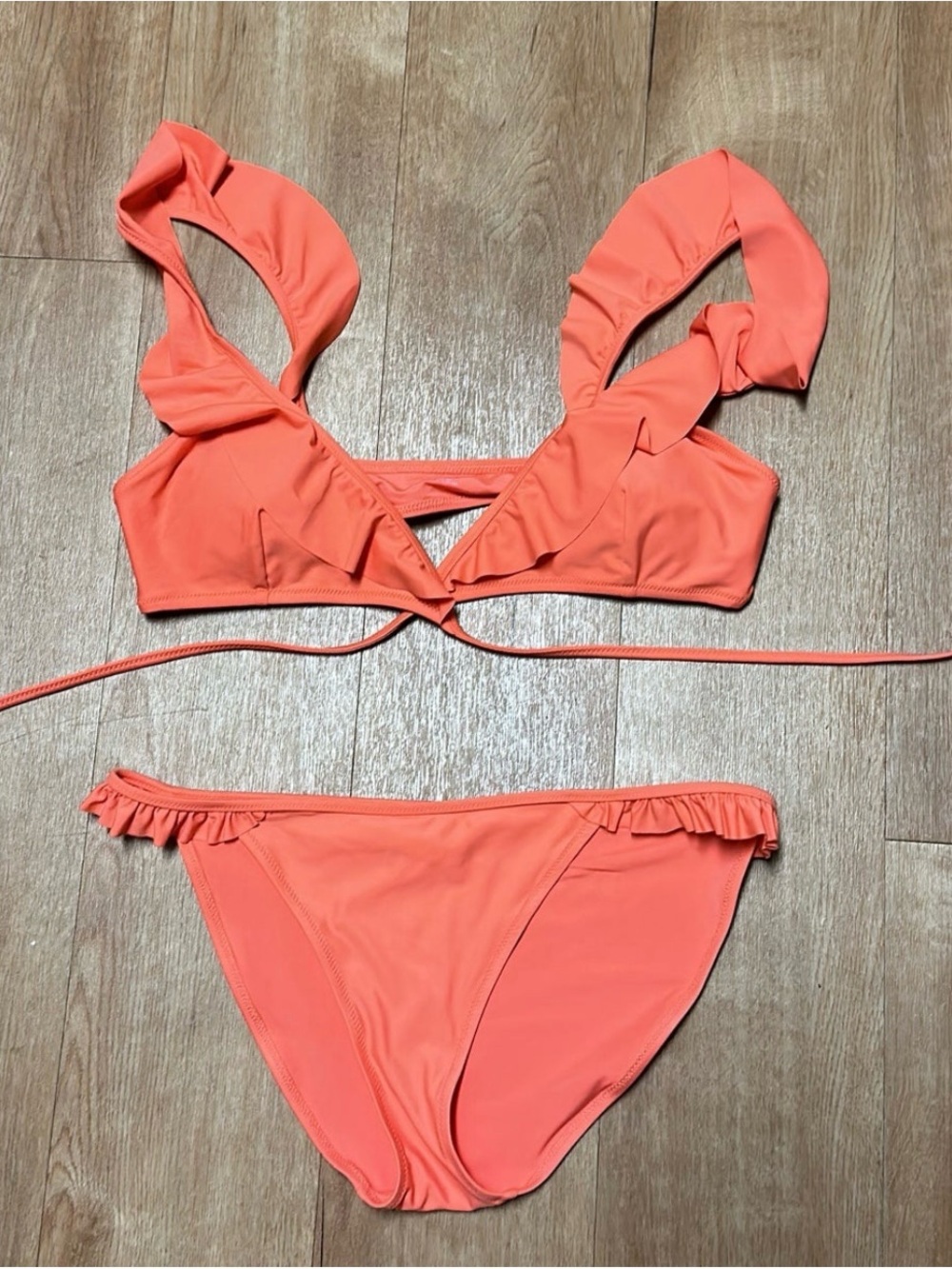 Aerie Ruffle Wrap Bikini Medium